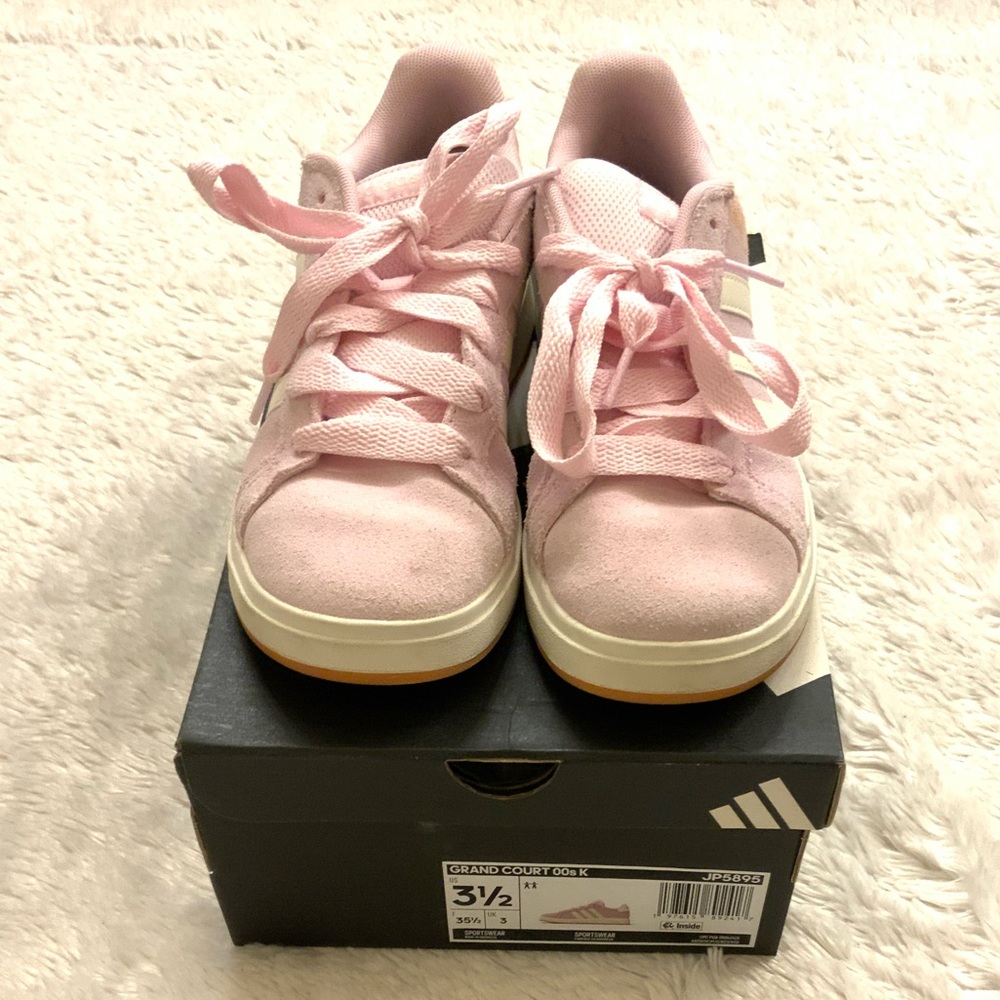 Adidas Girls’ Sneakers – Size 3.5 - Picture 7 of 13